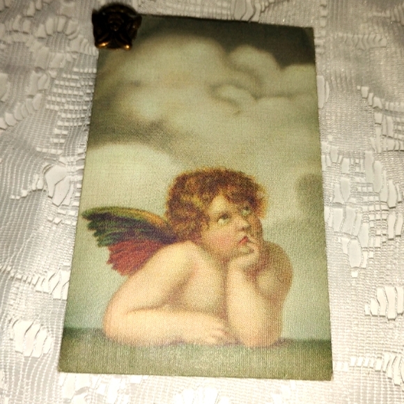 2 Vintage mostly memories mini messages ,Angel,rose pin, cherub and angels - Picture 1 of 10